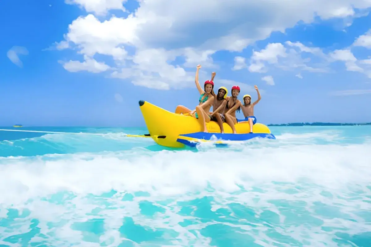 Banana boat ride in Abu Dhabi