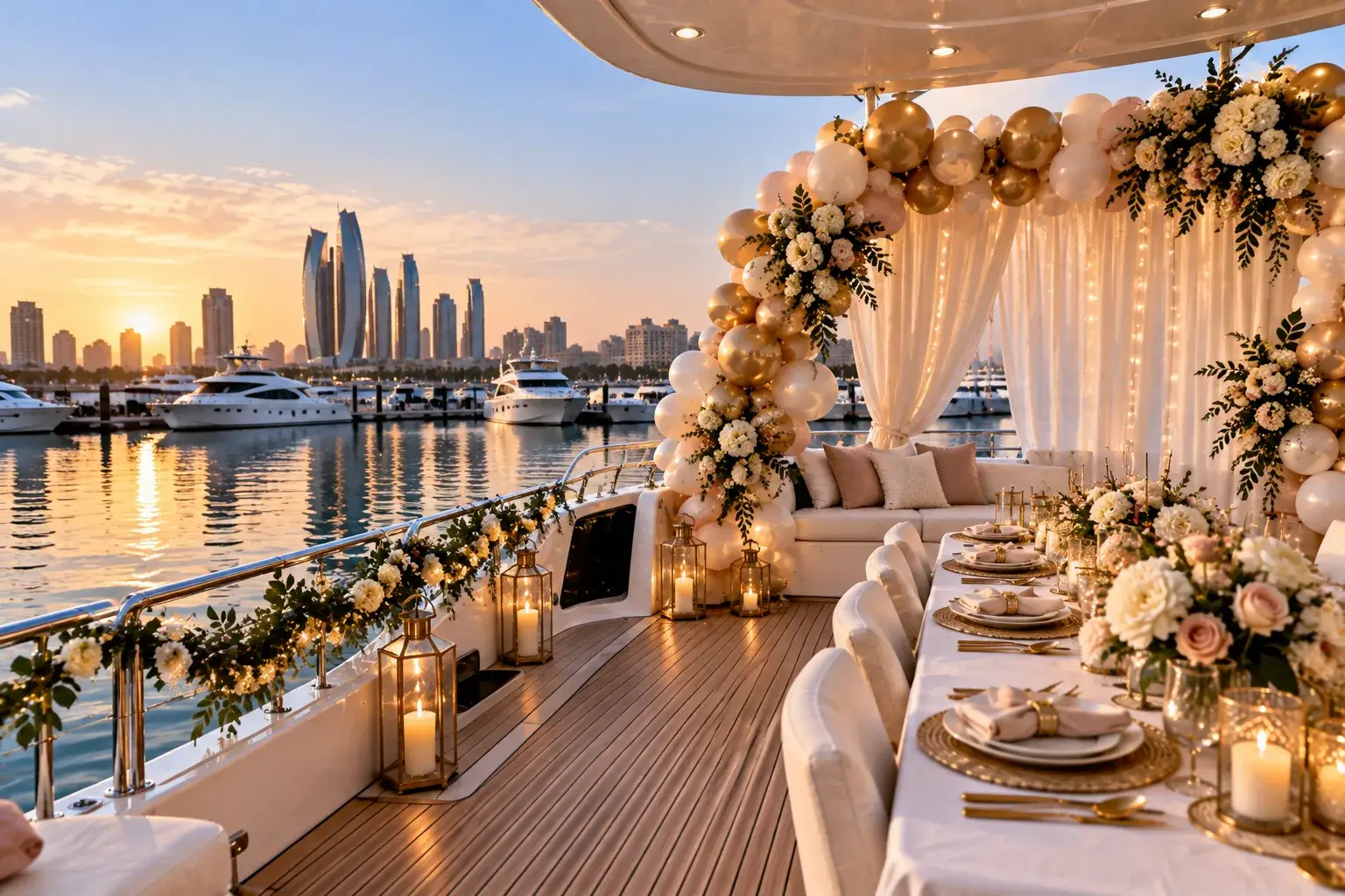 Yacht Decoration in Abu Dhabi